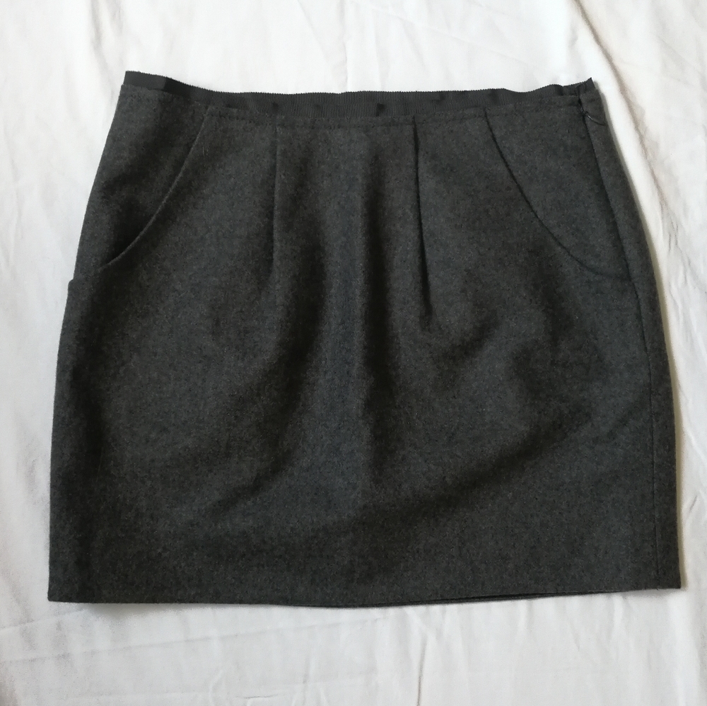 J. Crew wool mini skirt sz 0